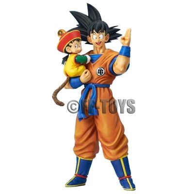 ZZOOI Anime Dragon Ball Son Goku with Gohan Figure Son Goku Figurine 30cm Pvc Action Figures Collection Model Toys for Children Gifts