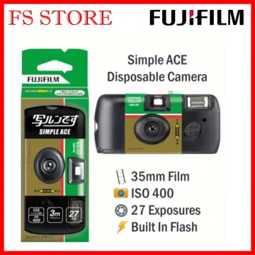Fujifilm QuickSnap Flash 400 Disposable 35mm Camera (1 Pack) Bonus Hand  Strap + Quality Photo Microfiber Cloth