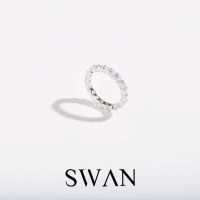 SWAN - Simple Dot Ring แหวนเงินแท้ แหวนฝังรอบ ฝังเพชรคิวบิกเซอร์โคเนีย cubic zirconia