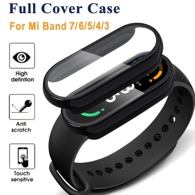 2in1 Screen Protector Case+3D Film for Xiaomi Mi Band 7 6 5 4 3 Full Cover Protective Shockproof Frame Cover for Miband 6 7 NFC Wall Stickers Decals