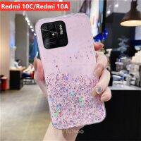 กรณีสำหรับ Xiaomi Redmi 10 5G 10C 10A 10 C 9 9T 9A 9C 10X Pro 10XPro 5G Redmi10C 10 5 GCasing Clear TPU ซิลิโคนนุ่ม Star Glitter Bling กรณีโทรศัพท์สาวน่ารักปกหลัง