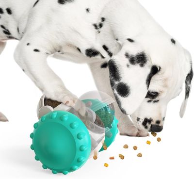 Dog tumbler interactive toy increases pet IQ slow dog toy feeder Labrador French bulldog swing training food dispenser Toys