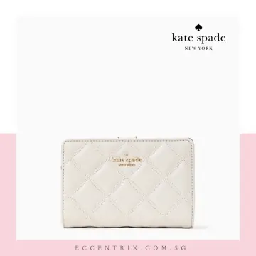 Kate Spade Natalia Medium Compact bifold wallet Cherrywood 