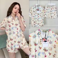 ??? ??????????✨ Sleepwear??☁️?(390฿ฟรีส่ง) ชุดนอน ขาสั้น มาเพิ่ม ลายใหม่น่ารักมากก! tag valen ป้าย วาเลน