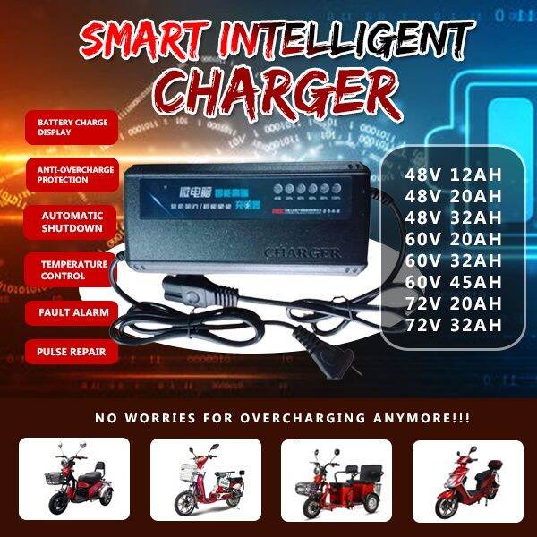 Ebike Charger 48V 12AH for Battery 48v 1.8ah output Lead Acid Battery