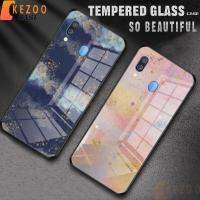 เนบิวลา เคสโทรศัพท์ Samsung A40 A405 ฝาครอบกันกระแทกกระจกแข็ง 114