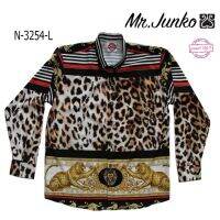 เสื้อเชิ๊ต ฮาวาย  **ส่งฟรี** ลายเต็มหน้าหลัง Mr.Junko แท้ ไม่ต้องรีด?? ถ่ายจากเสื้อจริง ??ผ้านุ่มใส่สบาย