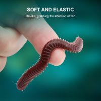 ESFISHING Silicone Worm Lure Sand worm 75mm 20pcs Earthworm for Fishing Saltwater and Freshwater Pesca Soft Plastics Lures Bait