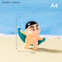 Knights House อุปกรณ์ตกแต่งบ้านตุ๊กตาสำหรับตกแต่งสวนรูปตัวการ์ตูนน่ารักรูปปั้นขนาดเล็กภูมิทัศน์ไมโคร