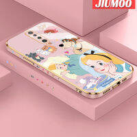 เคส JIUMOO สำหรับ Xiaomi MI POCO F2 POCO X2 Redmi เคส K30ลายหิมะสีขาวใหม่กรอบสี่เหลี่ยมพื้นผิวเคสซิลิกาเจลกันกระแทกเคสมือถือรวมเลนส์กล้องถ่ายรูปฝาครอบป้องกัน