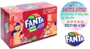 Thùng 24 lon nước ngọt FANTA xá xị 320ml Lốc 6 lon nước ngọt FANTA xá xị