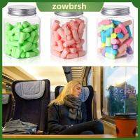 ZOWBRSH 10/24/60/120PCS รีบาวด์ช้า ที่อุดหูป้องกันเสียงรบกวน หลากสี นุ่มนุ่มๆ ที่ปิดหูกันหนาวขาเรียว สะดวกสบายๆ โฟมโพลียูรีเทน ป้องกันการได้ยิน สากลสากลสากล