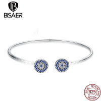 BISAER celets Genuine 100 925 Sterling Silver Bright Starlight Chain Zircon Diy celet For Women Silver Jewelry ECB058