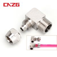 Nickel-plated Copper Internal Thread External 1/8 1/4 3/8 1/2 PT Trachea Quick Connector 4mm 6mm 8mm 10mm 12mm