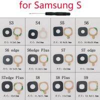 กระจกกล้องถ่ายรูปเหมาะสำหรับ Samsung S2 S3 S4 S5ขอบ S6 S7 S9 S8บวกกรอบโทรศัพท์กระจกนิรภัยด้านหลังกล้องที่มีกาว + เครื่องมือ