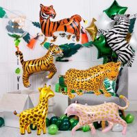 Jungle Safari hewan Balon Lion Tiger Leopard Balloon Untuk Dekorasi Pesta Ulang Tahun