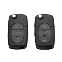 【♕】 Auto City (JAS) 3 + 1ปุ่ม315MHz รีโมทคอนโทรล Key 4D0837231E สำหรับ Audi A4 A6 A8 Quattro S4 TT 2000 2001 2002 2003 2004 2005 ID48ชิป