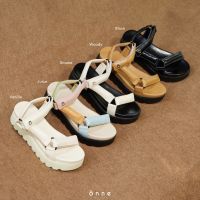 onne.project - CAMP PLATFORM SANDALS รองเท้ารัดส้น พื้นหนา น้ำหนักเบา สายนิ่มบุฟองน้ำอย่างดี