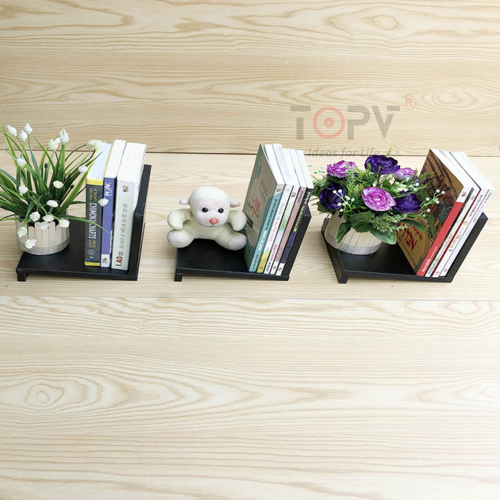 Kệ sách để bàn học gỗ TOPV mini đựng đồ decor trên bàn làm việc ...