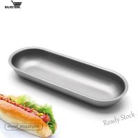 【Ready Stock】 ۩✇▥ C14 Hotdog Bread Mold/Oval Hotdog Bread Cake Mold Cake Pan