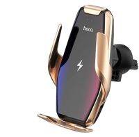 Hoco S14 15W แท่นชาร์จไร้สายอัจฉริยะ ชาร์จไวเลส ฟาสชาร์จ หนีบอัตโนมัติ Wireless Charger Car Holder