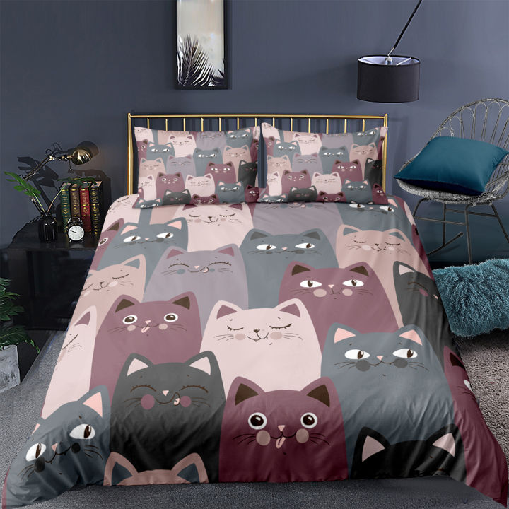 3d-cartoon-bedding-set-grey-cat-printed-duvet-cover-set-soft-quilt-cover-for-kids-boy-girl-bedroom-single-twin-queen-king-size