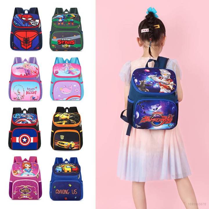 spider-man-frozen-mermaid-backpack-for-women-men-student-large-capacity-breathable-multipurpose-kindergarten-bags