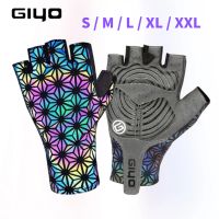 Giyo Light Reflective Visors MTB Cycling Half Full Finger Gloves Luminous Bicycle Outdoor Sports Gloves Road Bike Gloves