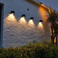 ✺☫✐ LED Solar Light Outdoor Garden Square Wall Lamp Sunlight Sensor IP65 Waterproof Courtyard Yard Balcony Fence Decoration Lamps