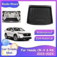 แผ่นรองท้ายรถสำหรับฮอนด้า CR-V 6 CRV RS 2023 2024แผ่นรองที่เก็บของด้านหลังกันน้ำอุปกรณ์เสริมถาดเก็บสัมภาระแผ่นป้องกัน