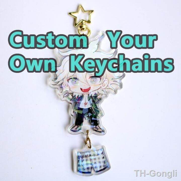 hot-custom-keychains-cartoon-llavero-chain-photo-anime-charms-hologram-personalized-designer