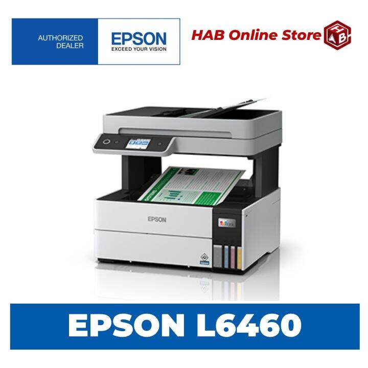 Epson Eco Tank L6460 or L6490 Print Scan Copy ADF Pigment Ink | Lazada PH