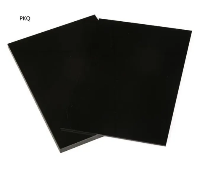 Acrylic Board Glossy Pure Black Plexiglass Plastic Sheet Organic Glass ...