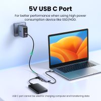 ฮับ USB C 4พอร์ต USB ชนิด C ไปยัง USB 3.0ฮับตัวแยกอะแดปเตอร์สำหรับ Macbook Ipad Pro เหมาะสำหรับ Samsung Galaxy Note 10 S10ฮับ USB