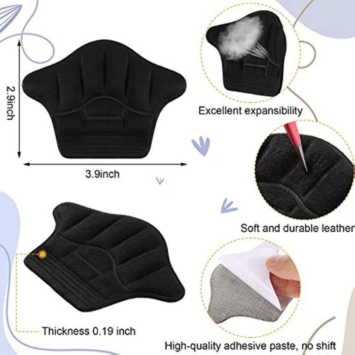 heel-pads-inserts-sports-heel-protector-sneakers-adjust-size-heels-liner-grips-pain-relief-leather-heel-cushion-patch-foot-care-shoes-accessories