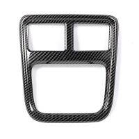 for 2011-2021 Dodge Charger Car Rear Air Conditioner Outlet Vent Cover Trim Frame Decor Accessories, ABS Carbon Fiber