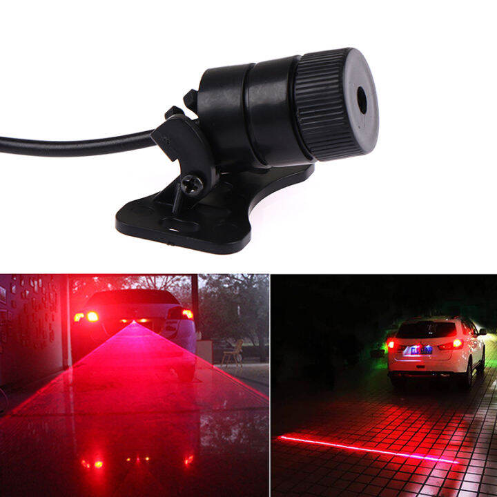 Ministar Car LED Laser Fog Light Motorcycle Tail Lamp auto Taillight Brake Warning Light Lazada