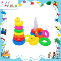 Playground สื่อการเรียนรู้ ห่วงซ้อนเป็ด 7 ชั้น Duck stack tower ช่วยเสริมพัฒนาการเด็กๆ ให้เกิดความคิดสร้างสรรค์และจินตนาการ เหมาะสำหรับเด็กอายุ 1