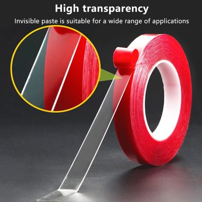 ►✿❣ 300cm 5mm 6mm 8mm 10mm 12mm 15mm Double Sided Adhesive Super Strong Transparent Acrylic Foam Adhesive Tape No Traces Sticker
