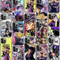 【Sell Well】FDD   Josuke Higashikata JOJO บ้าเพชรอะนิเมะแก้วโทรศัพท์ครอบคลุมกรณีสำหรับ iPhone SE 6วินาที7 8 14บวก X XR XS 11 12 13มินิโปร Max