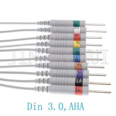 【Hot deal】 ด้วย P80 250 AHA 10-ECG นำไบโอเมดิก้าหรือเข้ากันได้3ม. สาย Mortara,10Kohm ELI Schiller 150 AT1/2/4วงจรไฟฟ้าและชิ้นส่วน