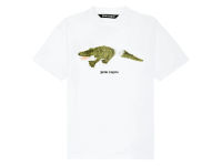 NicefeetTH - Palm Angels Crocodile Print Logo T-shirt (WHITE)