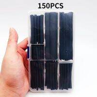 150PCS/SET heat shrinkable sleeving 2:1 black electronic DIY Kit insulated polyolefin sheathed shrink sleeve cables andCable Electrical Circuitry Part