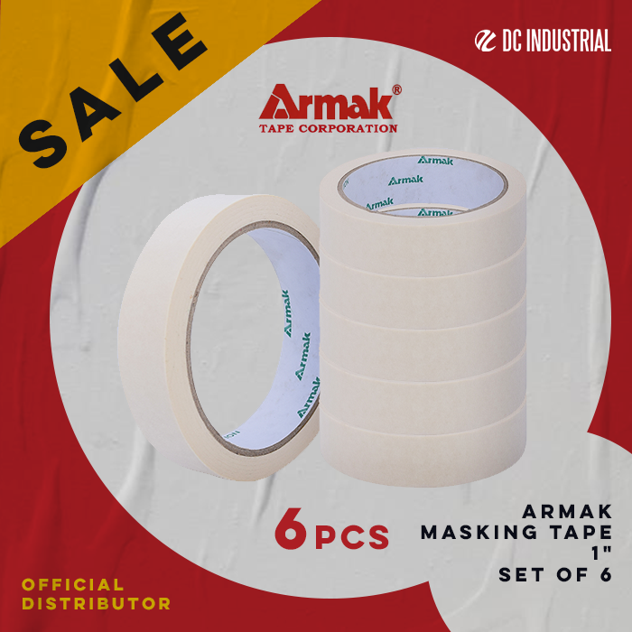 ARMAK MASKING TAPE 1" (6 pcs) Lazada PH