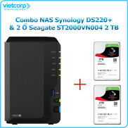 Khuyến Mãi Combo Thiết bị lưu trữ NAS Synology DS220+ và 2 Ổ cứng Seagate
