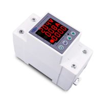 TOMZN 63A 230V 3IN1 Din Rail Adjustable Over and Under Voltage Protective Device Protector Relay with Over Current Protection