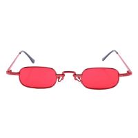 Retro Punk Glasses Clear Square Sunglasses Female Retro Sunglasses Men Metal Frame