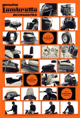 โปสเตอร์ Lambretta แลมเบรตต้า โปสเตอร์ติดผนัง ของแต่งบ้าน ของตกแต่งห้องนอน Vespa 77poster