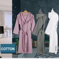 100 Cotton Women Men Bath Robe Waffle Shower Sleepwear Nightgowns Robe Male Female Bathrobe Long Woman Man Pajamas