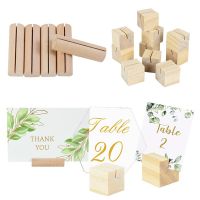 5/10Pcs Wooden Place Card Holders Table Number Stands Picture Photo Clip Holder For Birthday Wedding Party Desktop Decorations Clips Pins Tacks